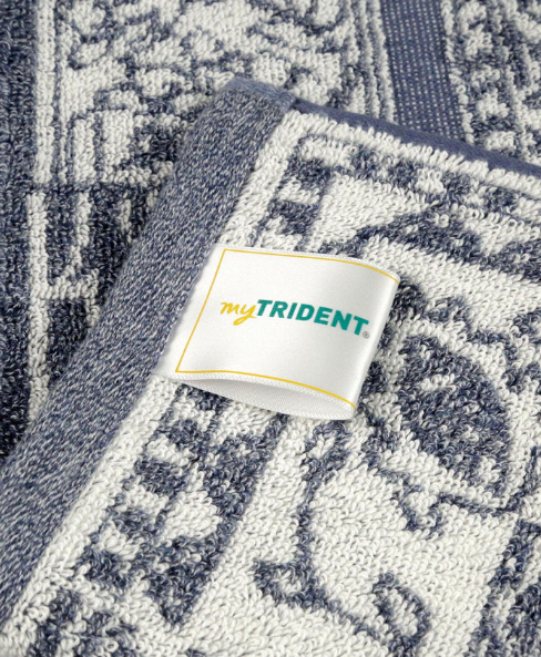 TRIDENT CLASSIC MOOD INDIGO TOWEL,100% Cotton,525 GSM (LABRINYTH)